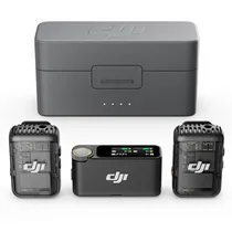 Microfone Lapela Dji Mic 2 USB-C 2 TX+ 1 RX+ Charging Case FCC Sem Fio p/Smartphone- Preto