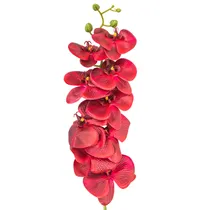 Orquídea Artificial Decorativa - Vermelho