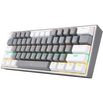 Teclado Gamer Redragon Fizz K617-R Rainbow - White/Gray  Teclado Gam...