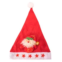 Gorro Natalino Vermelho com Papai Noel