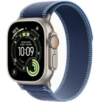 Apple Watch Ultra 3 49 MM/ M/ L MEWU4BE A3281 GPS + Celular - Natural Titanium/ Blue/ Bright Blue Trail Loop (Anatel)