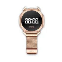 Relógio Digital Daniel Klein D:Time DK.1.12387-2 com Pulseira Estilo Milanês - Rosa Ouro