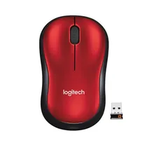 Mouse Wir Logi M185 910-003635 Rojo  Mouse Wir L...