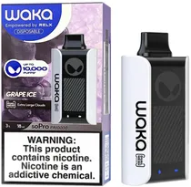 Vaper Descartável Waka Sopro PA10000 3% Nicotina 10000 Puffs - Grape Ice