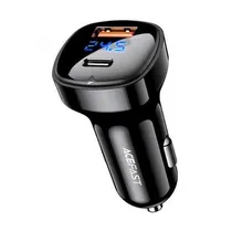 Cargador p/Auto Acefast B4 Digital 66W USB-C+A  Cargador p/...