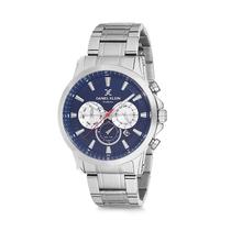 Relogio Analogico Masculino Daniel Klein Exclusive DK12224-6 - Prata e Azul