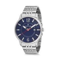 Relogio Analogico Masculino Daniel Klein Premium DK12119-3 - Prata e Azul Escuro