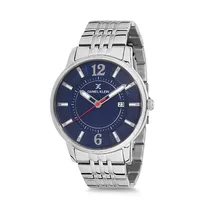 Relógio Analógico Masculino Daniel Klein Premium DK12119-3 - Prata e Azul Escuro
