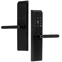 Fechadura Eletrônica para Porta Satellite SL-83 - Preta