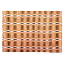 Individual de Mesa de Bambu Laranja c/ Preto 45X30CM