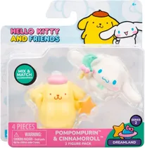 Hello Kitty And Friends Pompompurin & Cinnamoroll Jazwares - HKT0156