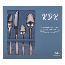 Jogo de Talheres de Inox com 24 Peças.
