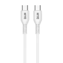 Cabo Hye HYE30CC USB-C Macho A USB-C Macho 1M - Branco
