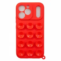 Capa de Silicona Ventosa para iPhone 17 Pro - Red