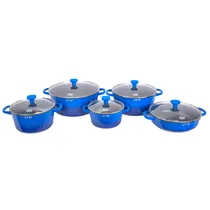 Jogo de Panelas Jio Antiaderente 10PÇS Azul