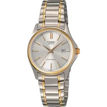 Relógio Casio LTP-1183G-7ADF Feminino Analógico - Silver/Gold