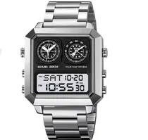 Relógio Masculino Digital Skmei 2204 Siwt Prateado