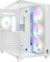 Gabinete Satellite Gammer K897 4 Fan Branco (Sem Fonte)