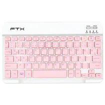 Teclado FTX FTXB09 Bluetooth/ USB-C Español - Rosa