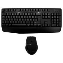Teclado + Mouse Quanta QTKTM12 Wireless / Portugues - Preto
