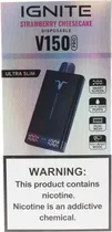 Vape Descartável Ignite V150 Pro Strawberry Cheesecake 15000 Puffs