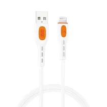 Cabo Lightning/USB-A Xo NB280 3A/1M - Branco