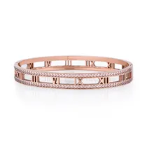 Pulseira Feminina Freelook FRJ.3.3001-4 de Aço Inoxidável - Rosa Ouro