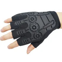 Luvas Táticas para Motocicleta Sem Dedos SP59004 Tam. M - Preto
