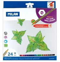 Lápis de Cor Milan 0722124 213 (24 Unidades)