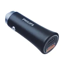 Cargador Vehicular Philips DLP3522CB/70 50W USB-A/USB-C-Black
