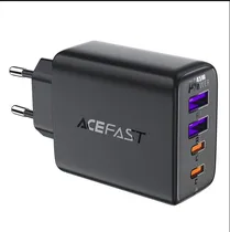 Carregador Acefast A61 45W 2USB-C + 2USB-A Negro  Carregador ...