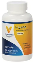 The Vitamin Shoppe L-Lysine 500MG (100 Cápsulas Vegetais)