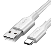 Cabo USB-A para USB-C Ugreen US287 480 MBPS - Branco 1 Metro