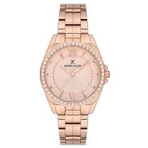 Relogio Analogico Feminino Daniel Klein DK.1.12694-2 Premium Ladies / Pulseira de Aco Inoxidavel - Rose Gold