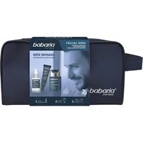 Conjunto de Cuidados Faciais Babaria Men Skinage + Necessaire - 4 Peças