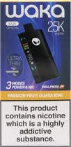 Vape Descartável Waka KA25 Passion Fruit Guava Kiwi 25000 Puffs