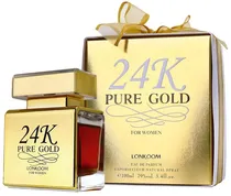 Perfume Lonkoom 24K Pure Gold Edp 100ML - Feminino