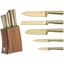 Conjunto de Facas Berlinger Haus Dourado com Apoio 6PCS