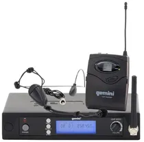 Uhf 6100HL Sistema de Microfone Headset Sem Fio Gemini