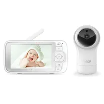 Babá Eletrônica Hubble Connected Nursery View Pro 2.4GHZ / Lullabies / Tela 5" / 2V - Branco