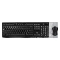 Kit Teclado e Mouse Logitech MK270 920-004432/4426 Sem Fio Espanhol - Preto