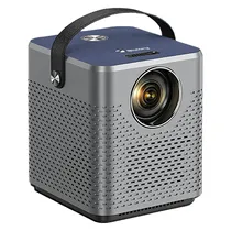 Projetor Portátil Blulory T3 1080P / 150 Lumens / 4K Full HD / Bluetooth 5.0 / Android 9.0 / 55W / 1GB / 8GB / Bivolt - Cinza