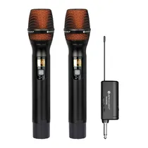 Microfone AI202 Pure Acoustics Sem Fio Wireless (2X) Preto