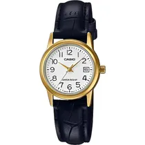 Relógio Casio MTP-V002GL-7B2UDF Analógico Masculino - Preto/Dourado