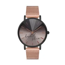 Relógio Analógico Feminino Daniel Klein Trendy DK.1.12629-7 - Rosa Ouro/Preto