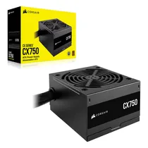 Fonte Corsair CX750 CX750 CP-9020279-Na ATX 750W 80 Plus Bronze - Preto  Fonte Corsa...