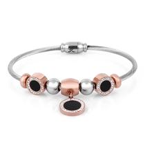 Pulseira Feminina Daniel Klein DKJ.3.2086-3 - Prata/Rose Gold