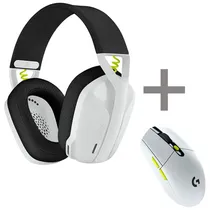 Kit Fone Logitech G435 + Mouse G305 Black/White