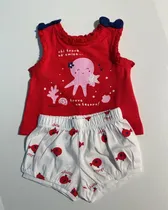 Chicco Fashion Set 2 PZ Camiseta s/M c/ Pantalones Cort Tela s/C