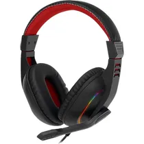 Fone de Ouvido Gamer Redragon Ares H120 RGB P2 com Adaptador 3.5 MM - Preto/Vermelho